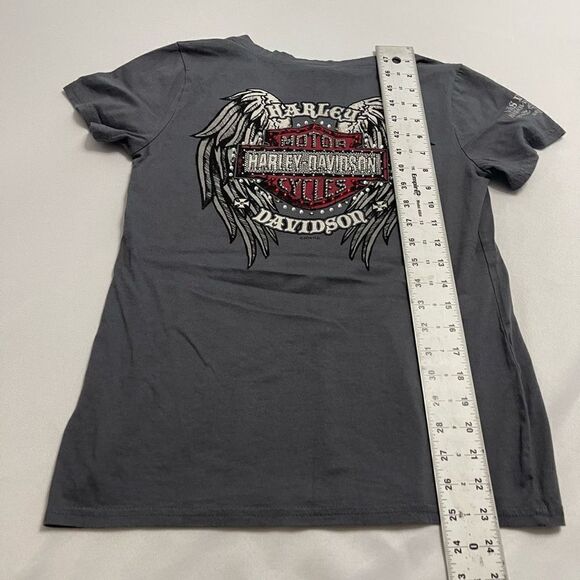 Harley Davidson Grey Thermal Plus Size Shirt Plus Size Large - Picture 10 of 10